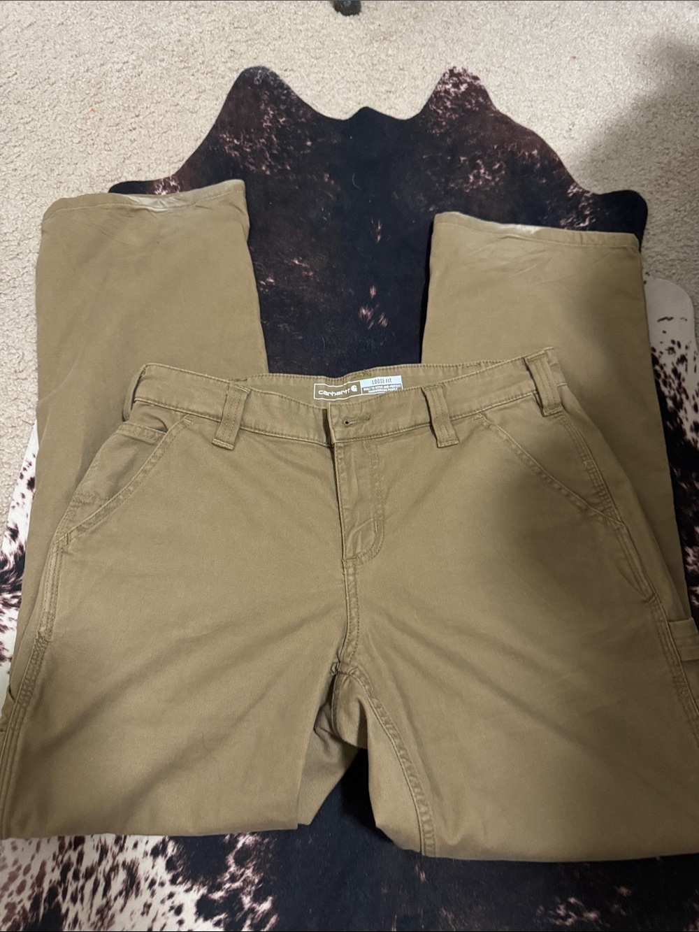 Carhartt Khaki Utility Work Pants size 4 short